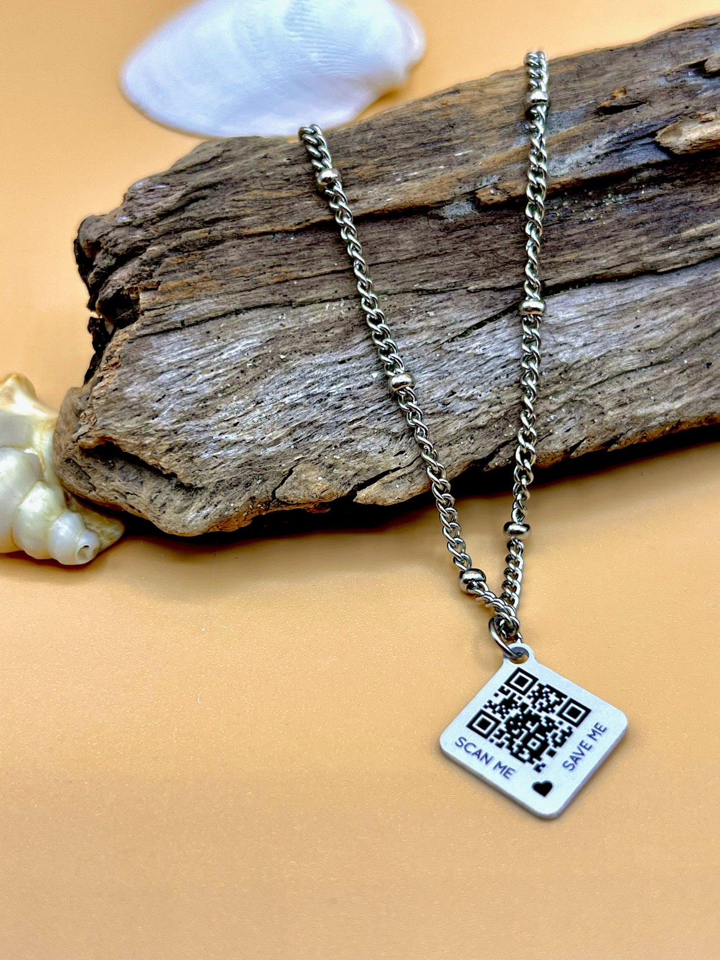 Qoeur. Collier médical d'urgence. Classique - Luna. - Qoeur.fr