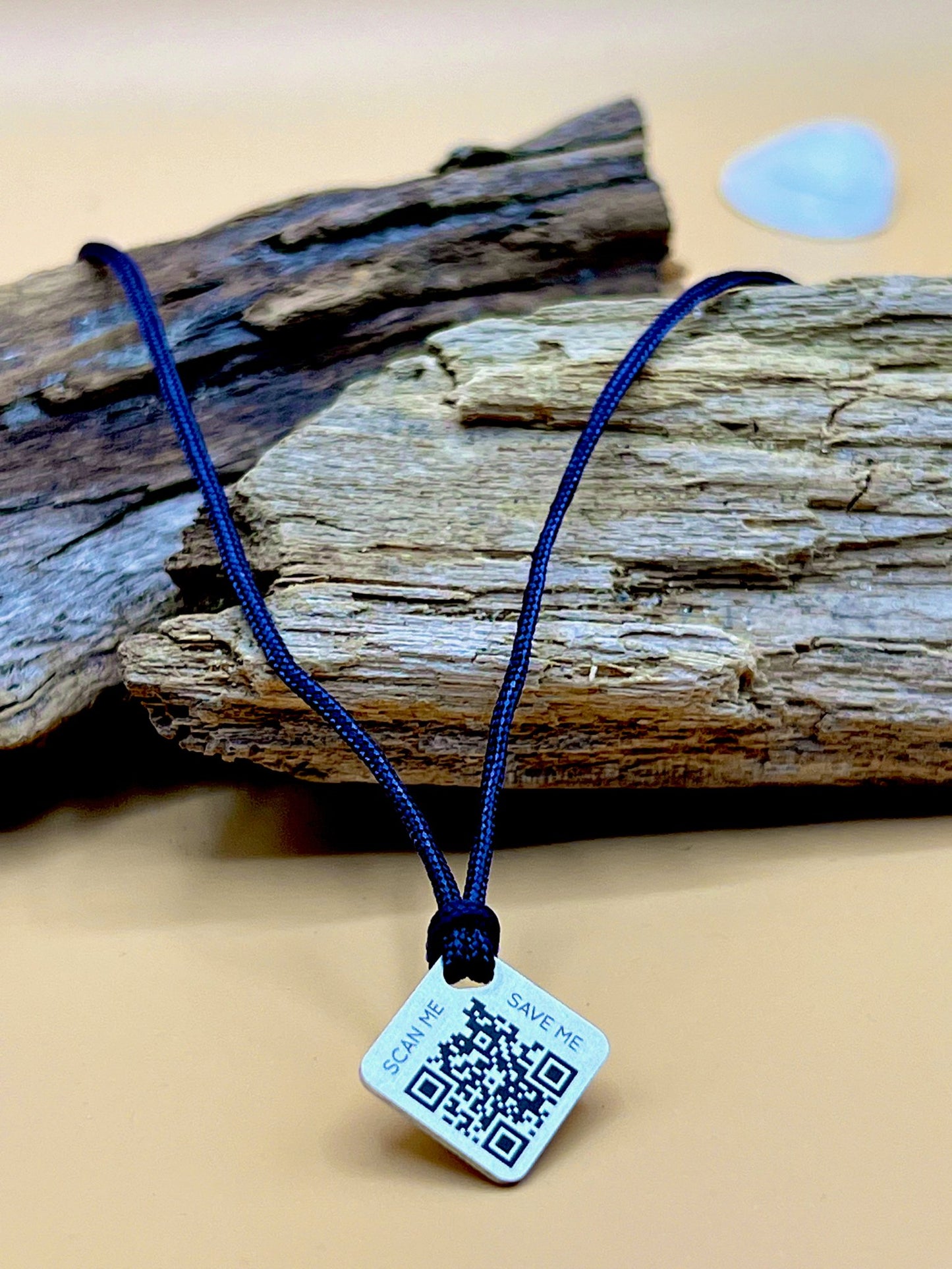 Qoeur. Collier enfant. Interchangeable - Bleu marine. - Qoeur.fr