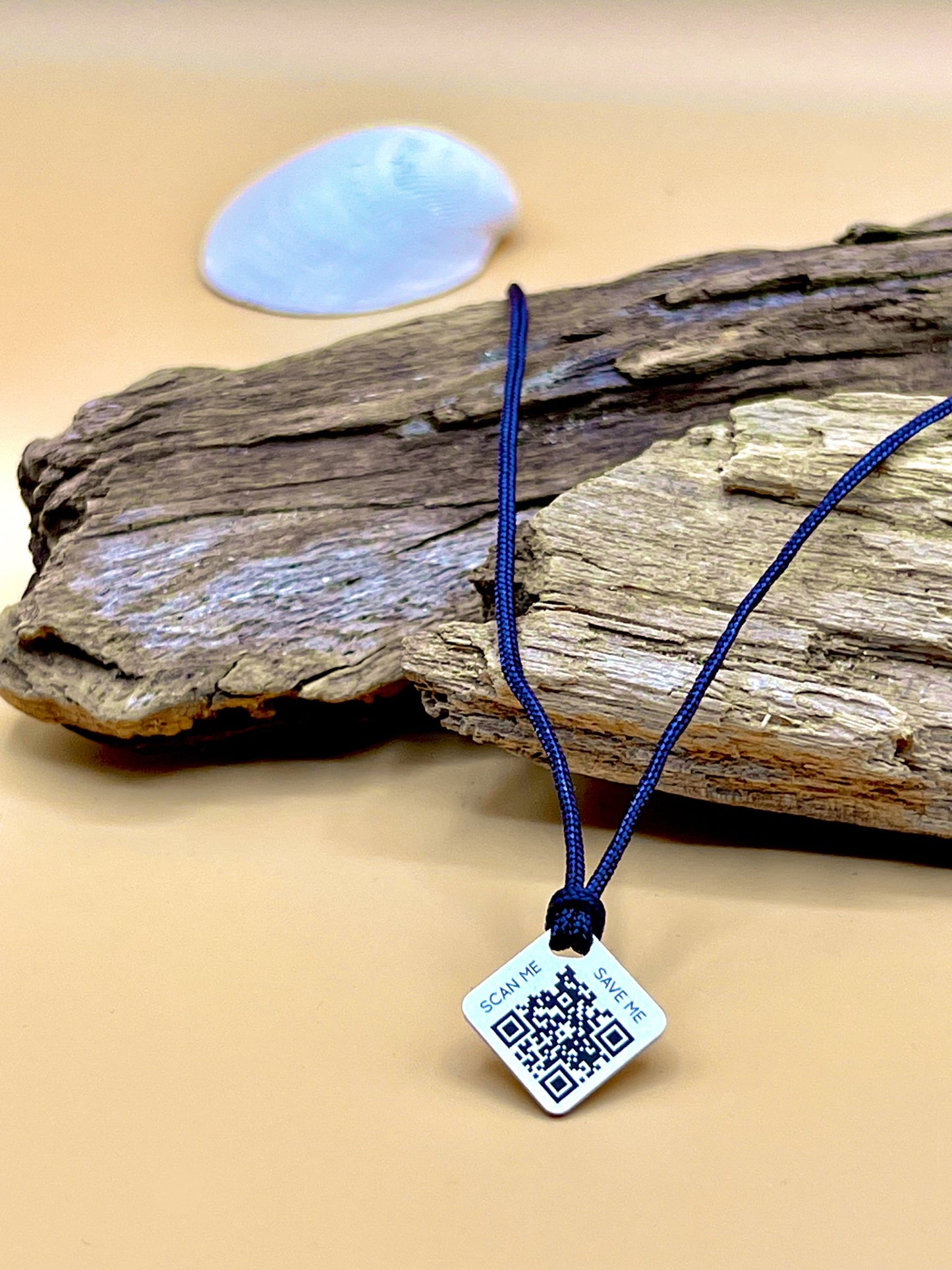 Qoeur. Collier enfant. Interchangeable - Bleu marine. - Qoeur.fr