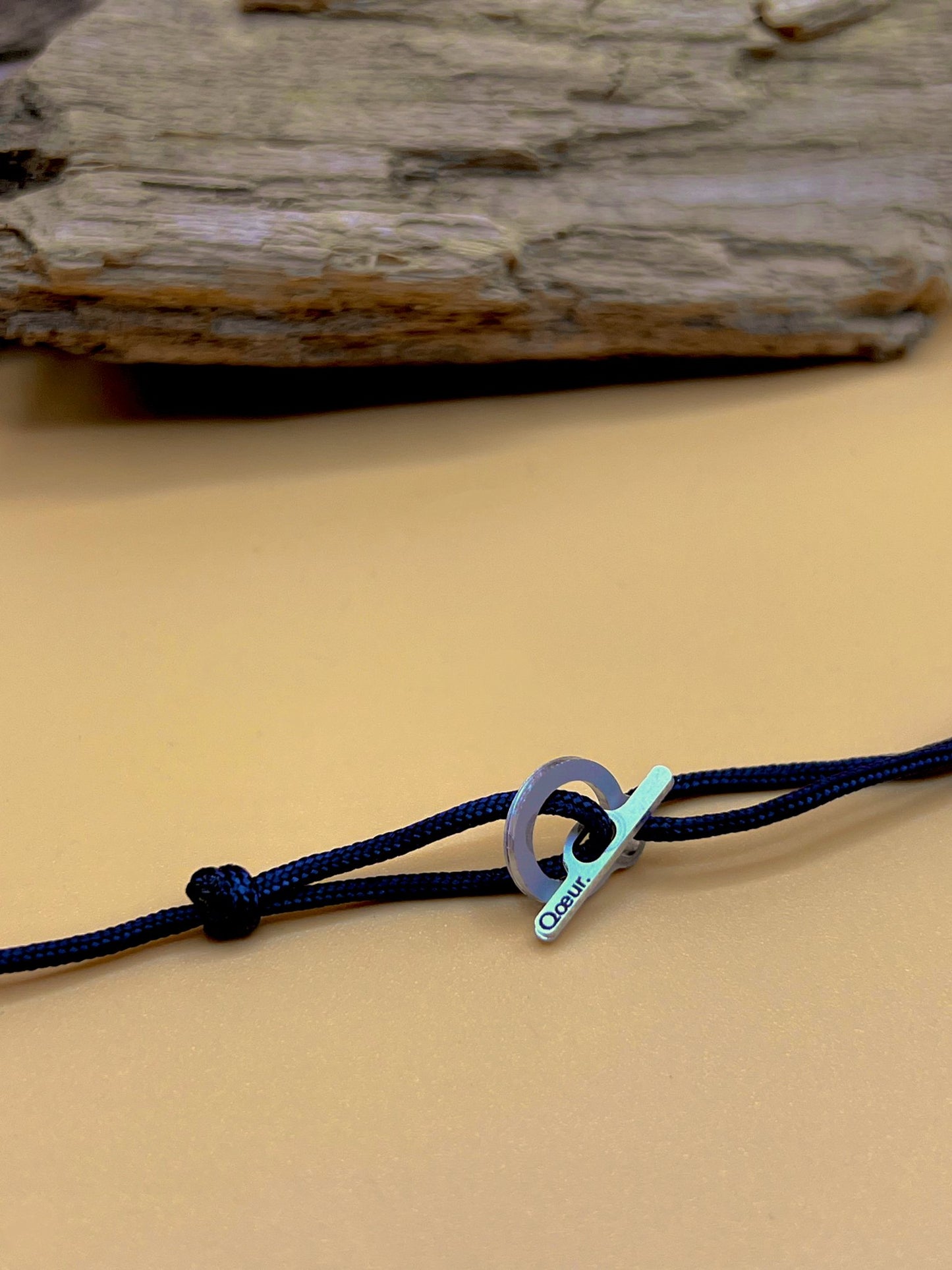 Qoeur. Collier enfant. Interchangeable - Bleu marine. - Qoeur.fr