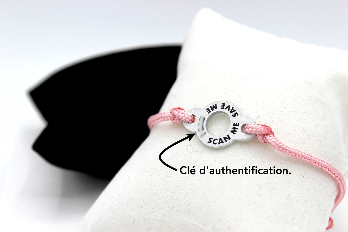 Qoeur. Bracelet médical d'urgence. Classique - Rose. - Qoeur.fr
