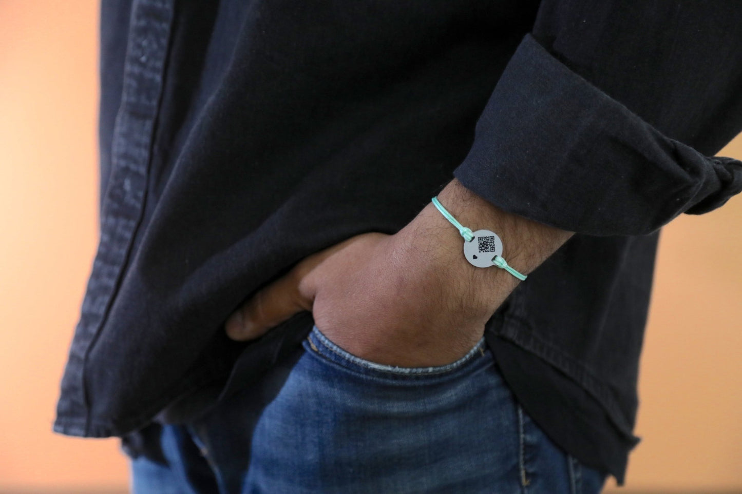 Qoeur. Bracelet médical d'urgence. Interchangeable - Jade. - Qoeur.fr