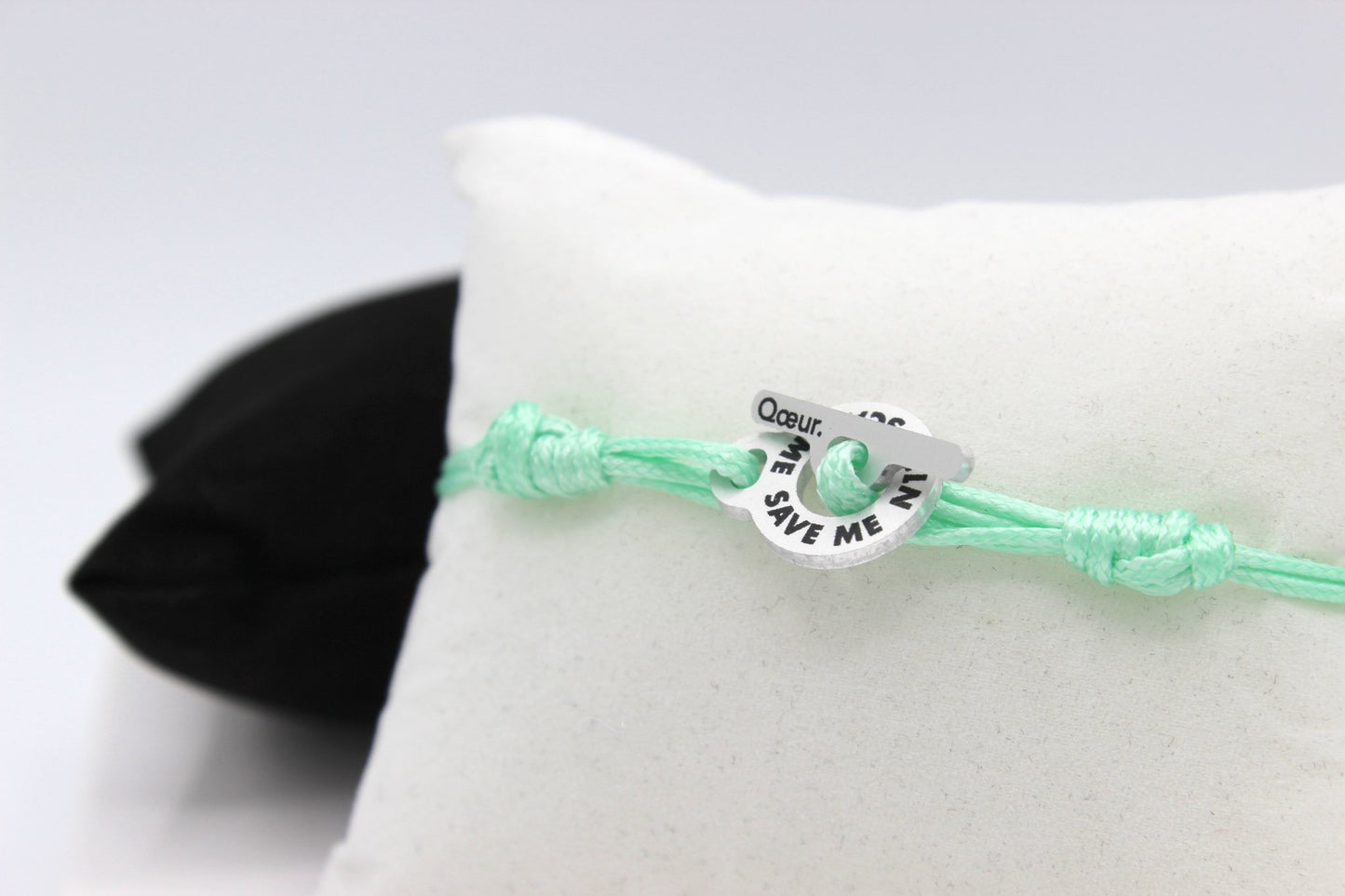 Qoeur. Bracelet médical d'urgence. Interchangeable - Jade. - Qoeur.fr
