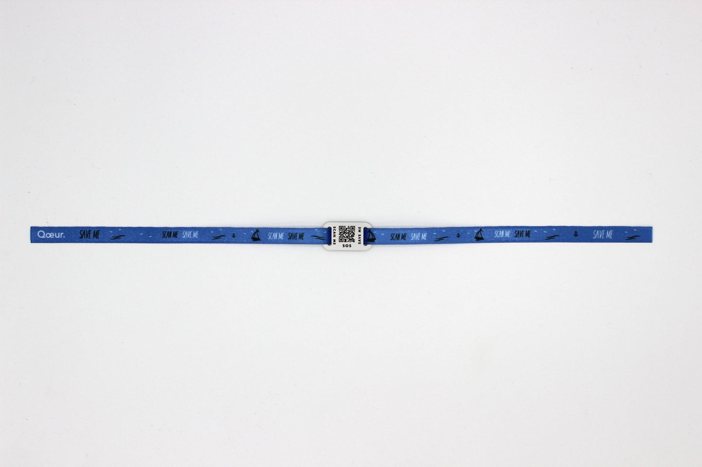 Qoeur. Bracelet médical d'urgence. SOS - Océan. - Qoeur.fr
