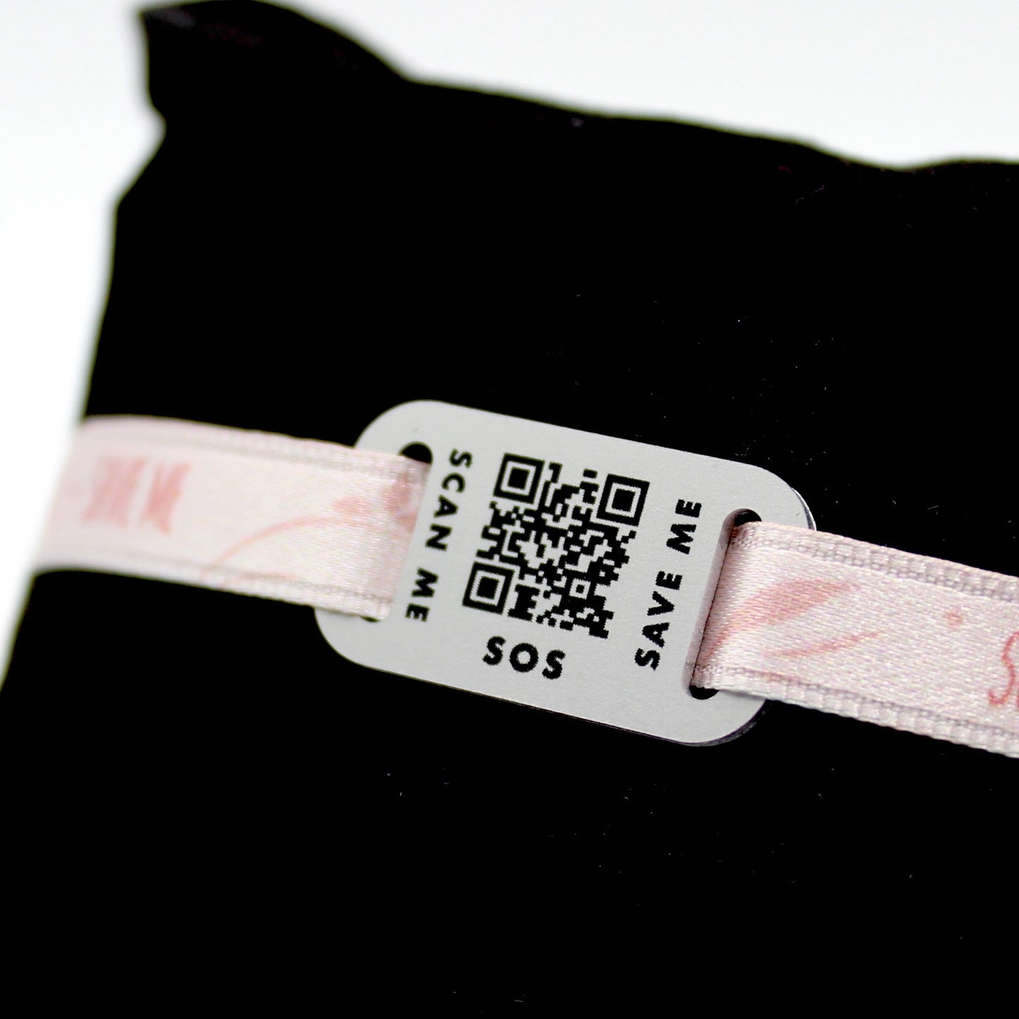 Qoeur. Bracelet médical d'urgence. SOS - Floral. - Qoeur.fr