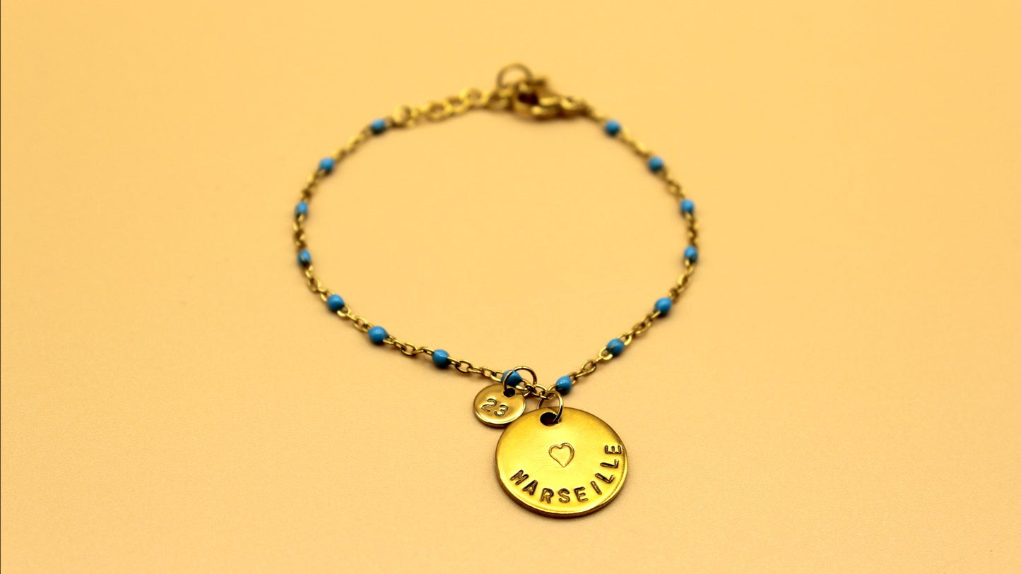 Qœur chez vous. Bracelets personnalisables. Grandes et petites médailles. - Qoeur.fr