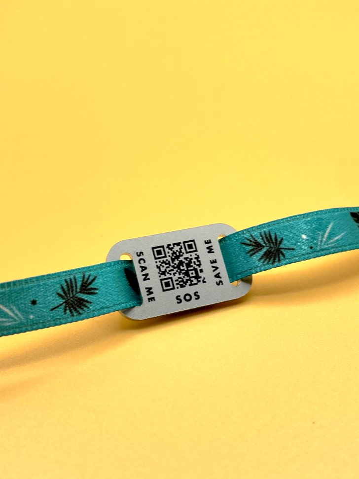 Qoeur. Bracelet médical d'urgence. SOS - Jungle. - Qoeur.fr