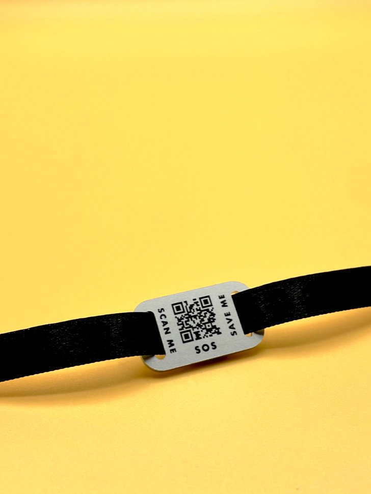 Qoeur. Bracelet médical d'urgence. SOS - Minimal. - Qoeur.fr