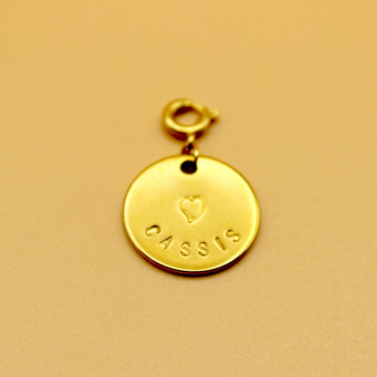 Qœur chez vous. Médaille charm interchangeable. Destination. - Qoeur.fr
